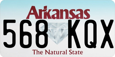 AR license plate 568KQX