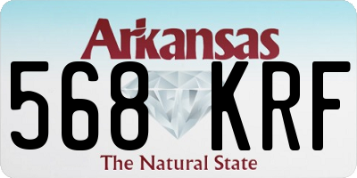 AR license plate 568KRF