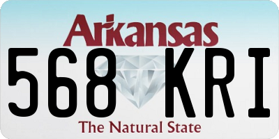 AR license plate 568KRI