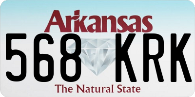 AR license plate 568KRK