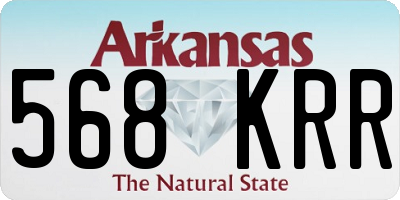 AR license plate 568KRR