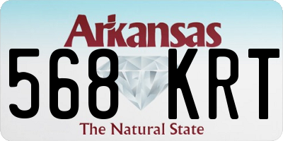AR license plate 568KRT
