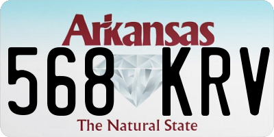 AR license plate 568KRV