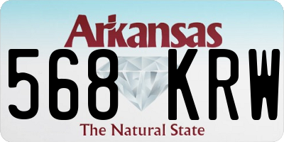 AR license plate 568KRW