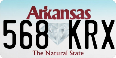 AR license plate 568KRX