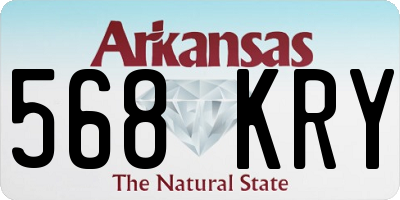 AR license plate 568KRY