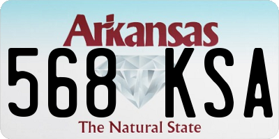 AR license plate 568KSA