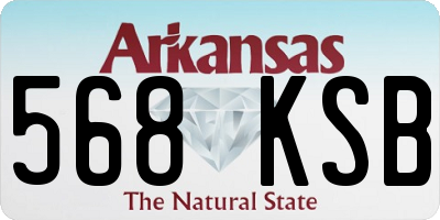 AR license plate 568KSB