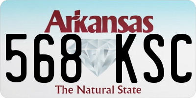 AR license plate 568KSC