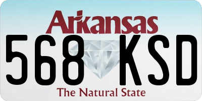 AR license plate 568KSD