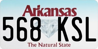AR license plate 568KSL