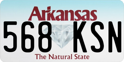 AR license plate 568KSN