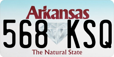 AR license plate 568KSQ