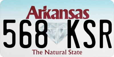 AR license plate 568KSR