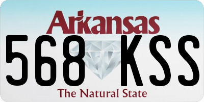 AR license plate 568KSS