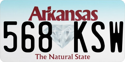 AR license plate 568KSW