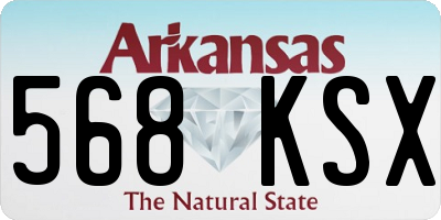 AR license plate 568KSX
