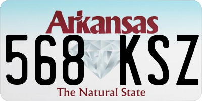 AR license plate 568KSZ
