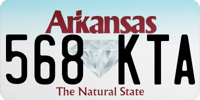 AR license plate 568KTA