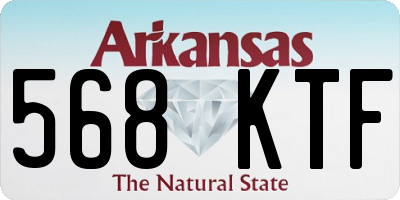 AR license plate 568KTF
