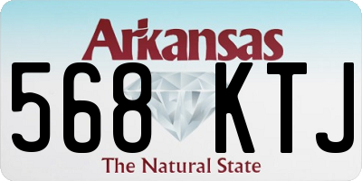 AR license plate 568KTJ
