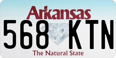 AR license plate 568KTN