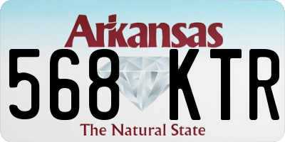 AR license plate 568KTR