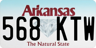 AR license plate 568KTW