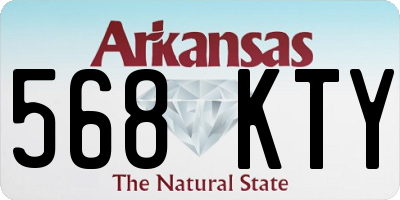 AR license plate 568KTY