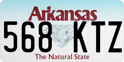 AR license plate 568KTZ