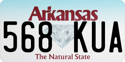 AR license plate 568KUA