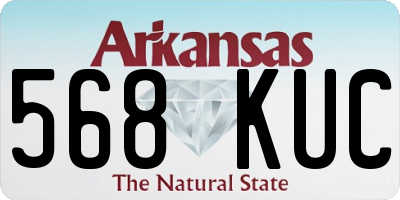 AR license plate 568KUC
