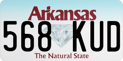 AR license plate 568KUD