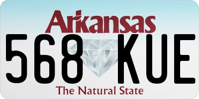 AR license plate 568KUE