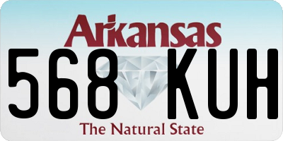 AR license plate 568KUH