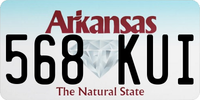 AR license plate 568KUI