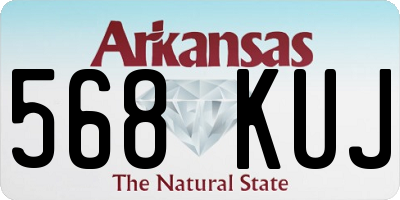 AR license plate 568KUJ