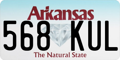 AR license plate 568KUL
