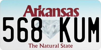AR license plate 568KUM