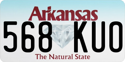 AR license plate 568KUO
