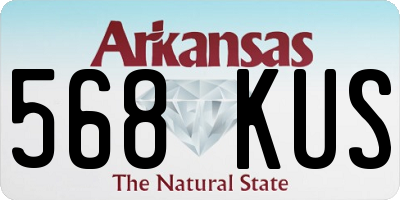AR license plate 568KUS