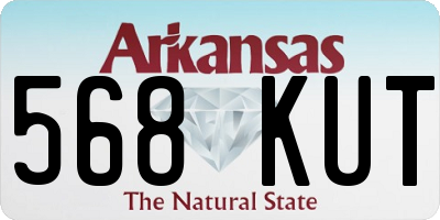 AR license plate 568KUT