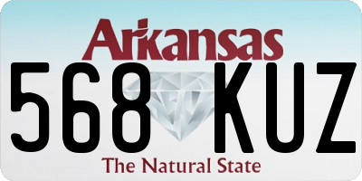 AR license plate 568KUZ