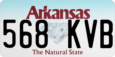 AR license plate 568KVB