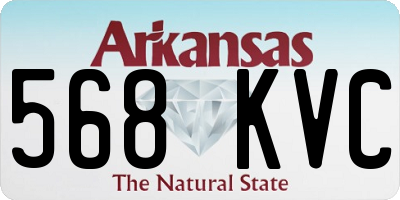 AR license plate 568KVC