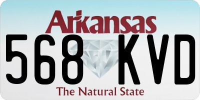 AR license plate 568KVD