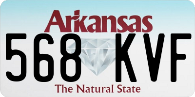 AR license plate 568KVF
