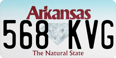 AR license plate 568KVG