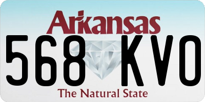 AR license plate 568KVO