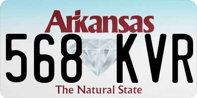 AR license plate 568KVR